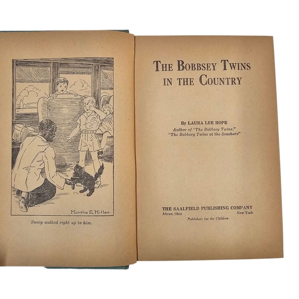 The Bobbsey Twins Laura Lee Hope In The Country 1940 Saalfield Publishing HC Lot - Picture 9 of 14